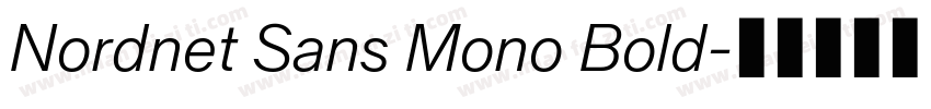 Nordnet Sans Mono Bold字体转换